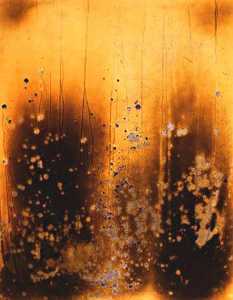 Yves Klein - Fire Painting F6