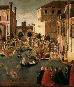 Miracle of the Cross at the Bridge of San Lorenzo (detail)