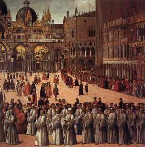 Procession in Piazza San Marco (detail)