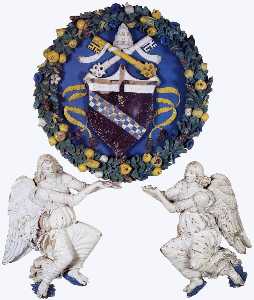 Coat-of Arms Supported by Two Angels