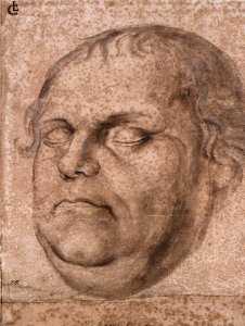 Portrait Sketch of the Dead Martin Luther