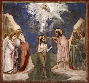 Giotto Di Bondone - No. 23 Scenes from the Life of Christ: 7. Baptism of Christ