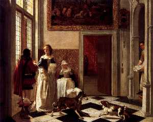 Woman Receiving a Letter