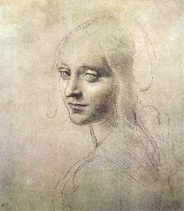 Leonardo Da Vinci - Head of a girl