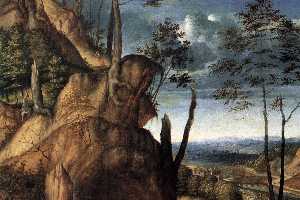 St Jerome in the Wilderness (detail)