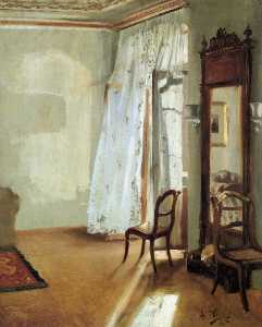 Interior of a Room with Balcon
