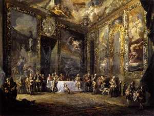 Charles III Dining before the Court