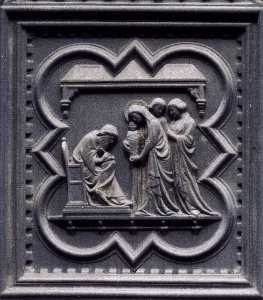 Naming of the Baptist (panel of the south doors)
