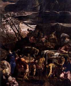 Moses Receiving the Tables of the Law (detail)