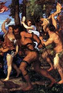 Tiziano Vecellio (Titian) - Bacchus and Ariadne (detail)