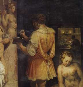 The Studio of the Painter (detail)