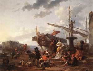 A Southern Harbour Scene
