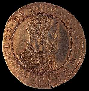 Pietro Paolo Galeotti - Gold Coin on Cosimo I (reverse)