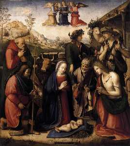 Michele Di Ridolfo Del Ghirlandaio (Michele Tosini) - Adoration of the Shepherds