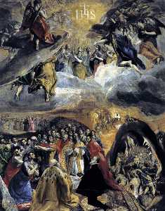 El Greco (Doménikos Theotokopoulos) - The Adoration of the Name of Jesus