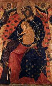 Madonna and Child with two Votaries