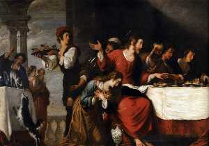 Banquet at the House of Simon (detail)