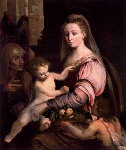 Virgin and Child with St Anne and the Infant St John