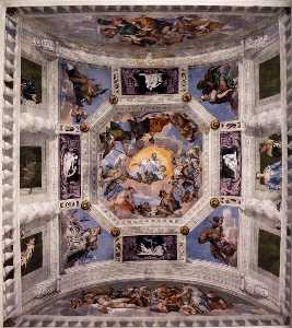 Ceiling of the Sala dell'Olimpo