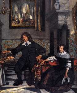 Portrait of a Family in an Interior (detail)