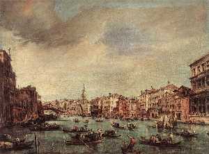 Grand Canal: The Rialto Bridge from the South