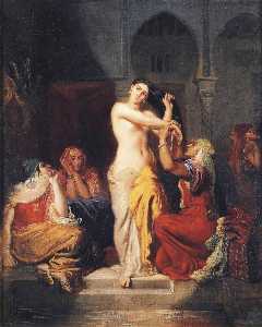 Moorish Woman Leaving the Bath in the Seraglio