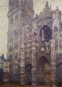 Claude Monet - The Portal and the Tour d-Albene, Grey Weather