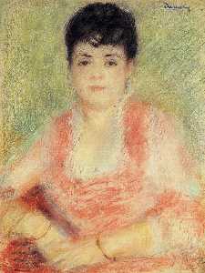 Pierre-Auguste Renoir - Portrait in a Pink Dress