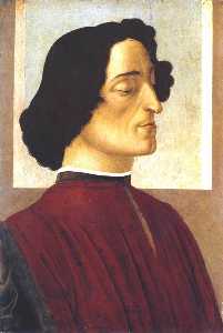 Sandro Botticelli - Portrait of Giuliano de- Medici