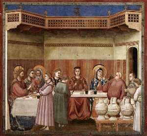Scenes from the Life of Christ: 8. Marriage at Cana (Cappella Scrovegni (Arena Chapel), Padua)