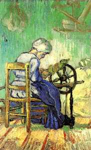 Vincent Van Gogh - The Spinner (after Millet)