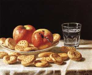 Still Life with Apples and Biscuits