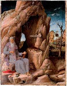 Andrea Mantegna - St. Jerome in the Wilderness