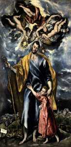 El Greco (Doménikos Theotokopoulos) - St. Joseph and the Christ Child