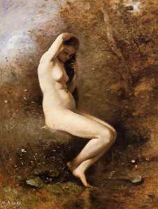 Jean Baptiste Camille Corot - Venus at Her Bath