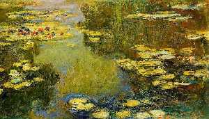 Claude Monet - The Water-Lily Pond (detail)