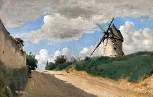 Windmill on the Cote de Picardie, near Versailles