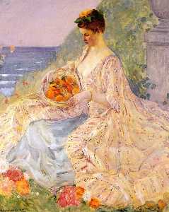 Woman with a Flower Basket
