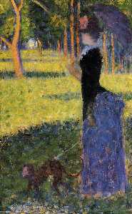 Georges Pierre Seurat - Woman with a Monkey