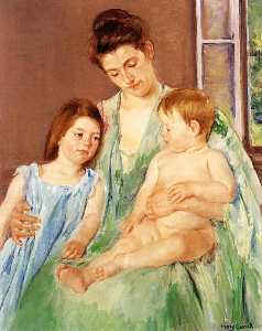 Mary Stevenson Cassatt - Young Mother and Two Children