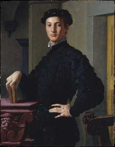 Portrait of a young man with book