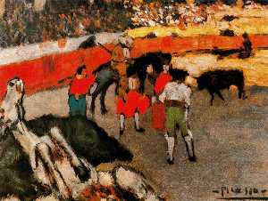 Pablo Picasso - Bullfight scene