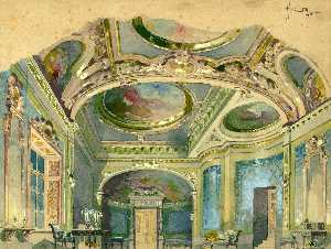 Set Design For Act 2 Of Puccini's Opera Tosca