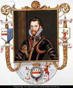 Portrait Of Walter Devereux 1st Earl Of Essex From 'memoirs Of The Court Of Queen Elizabet