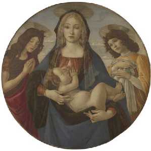 Sandro Botticelli - The Virgin And Child With Saint John And An Angel