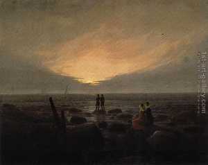 Caspar David Friedrich - moonrise by the sea