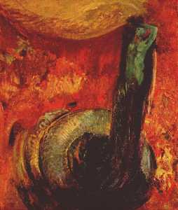 Odilon Redon - the green death after