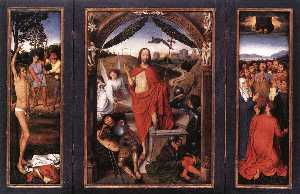 Hans Memling - late - Triptych of the Resurrection