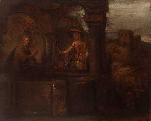 Rembrandt Van Rijn - Christ and the Woman of Samaria, E