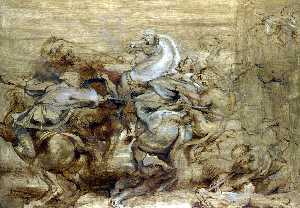 Peter Paul Rubens - A lion hunt